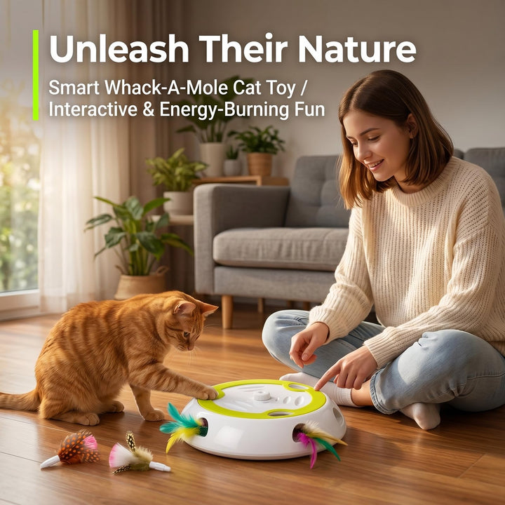Electric Whack A Mole Cat Toy