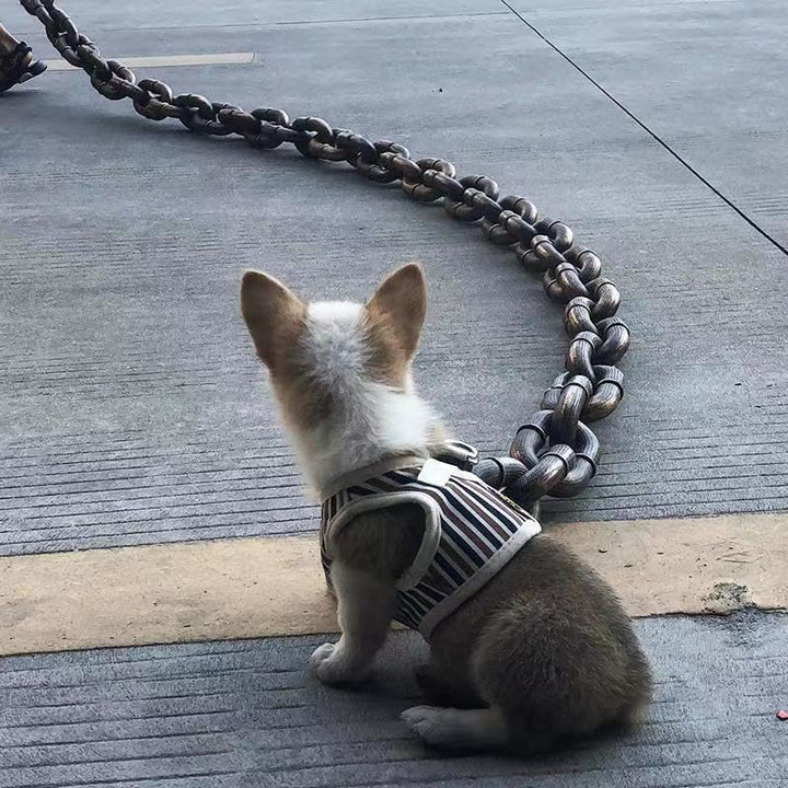 Fake Heavy Chain Dog Leash