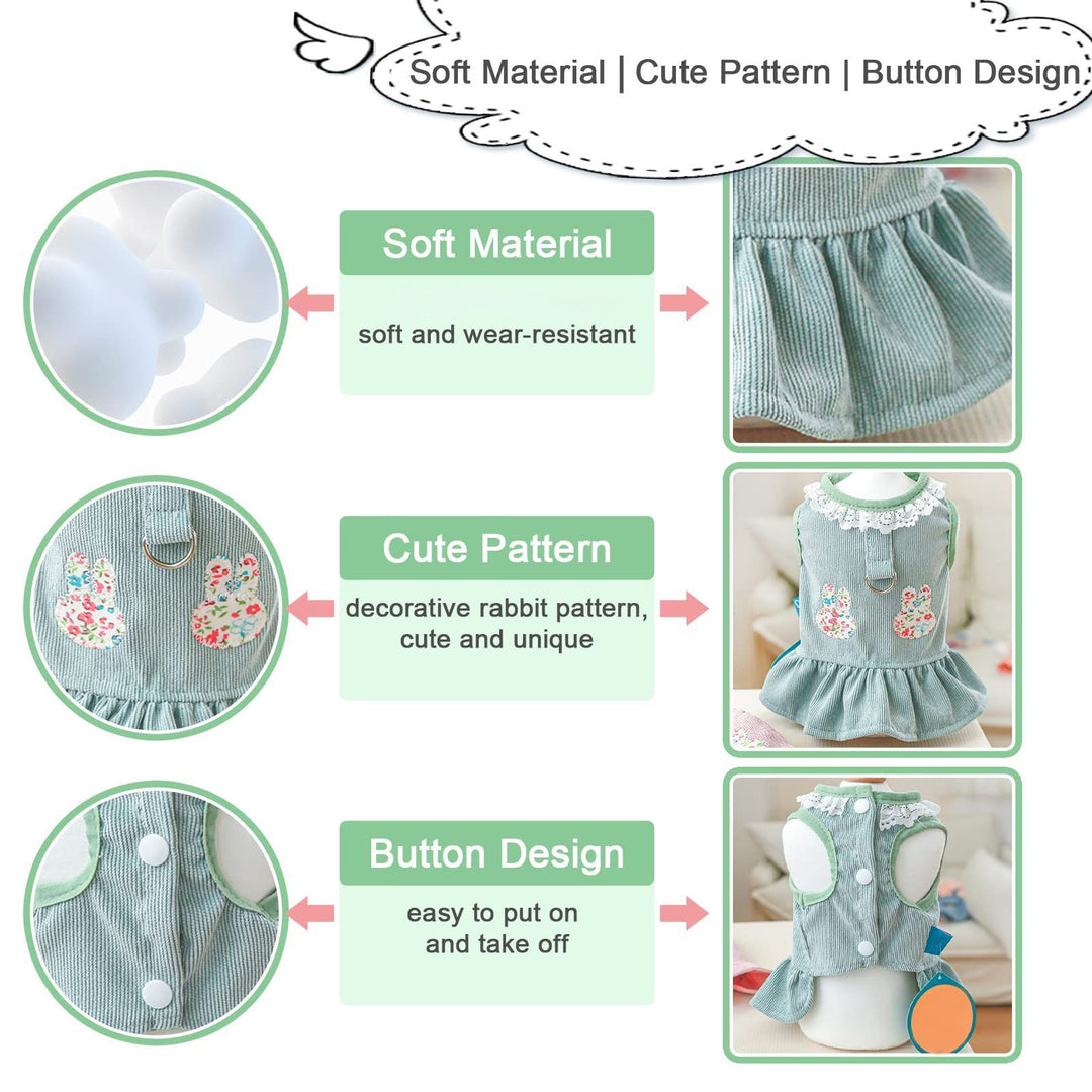 Rabbit Print Pet Dress