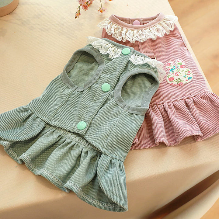Rabbit Print Pet Dress