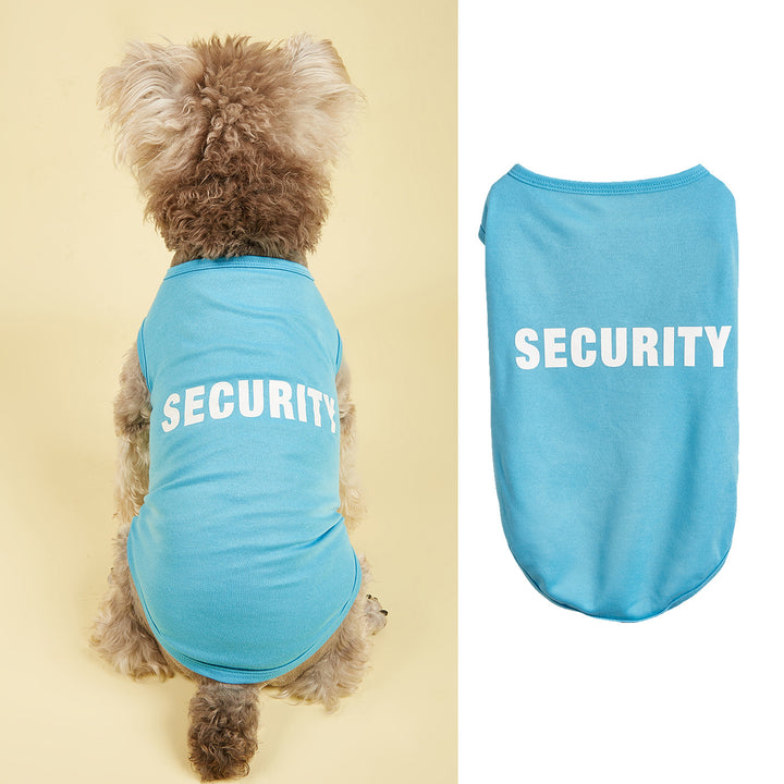 Letter-print dog vest