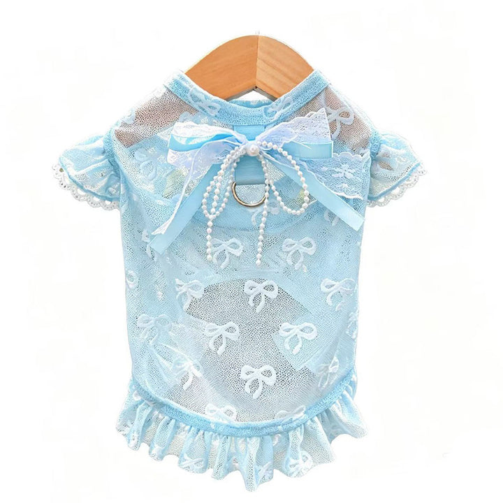 Summer Mesh Pet Harness Dress