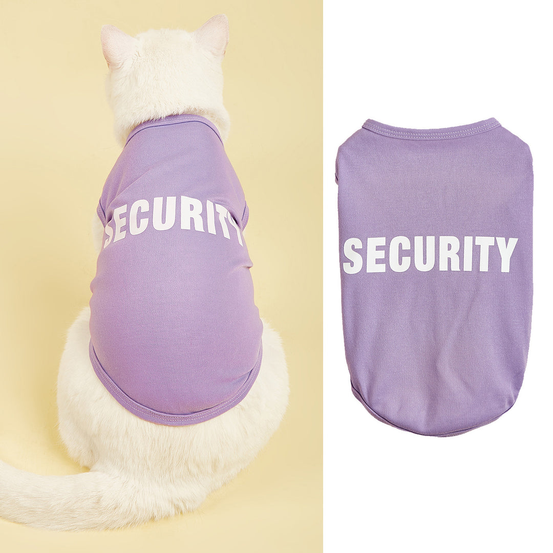 Letter-print dog vest