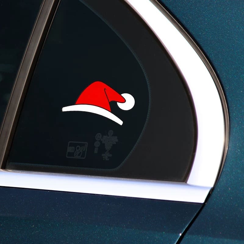 3D printed Christmas hat car sticker