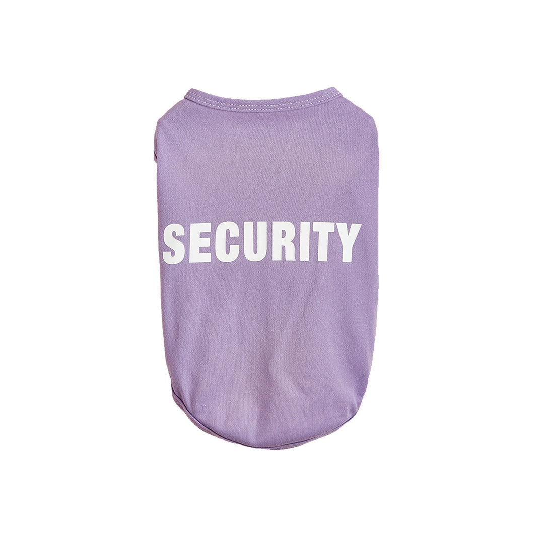 Letter-print dog vest
