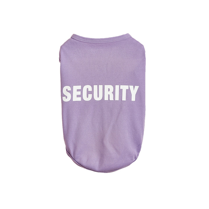 Letter-print dog vest