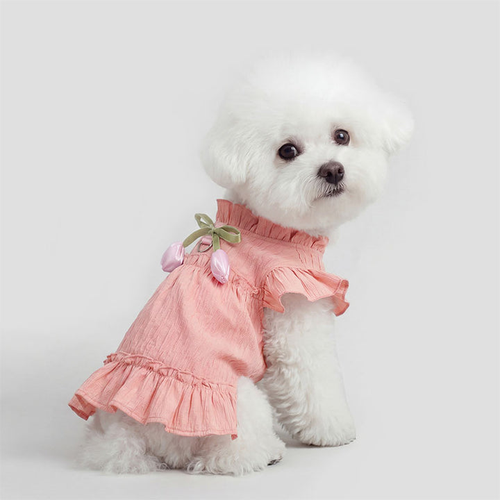 Summer Ruffled Princess Dress for Small Dogs
