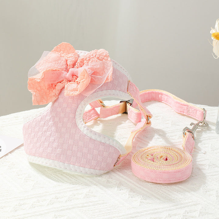 Bow Harness Leash Set