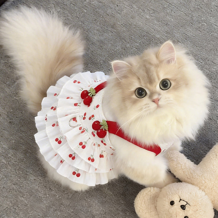 Pet Cherry Print Dress