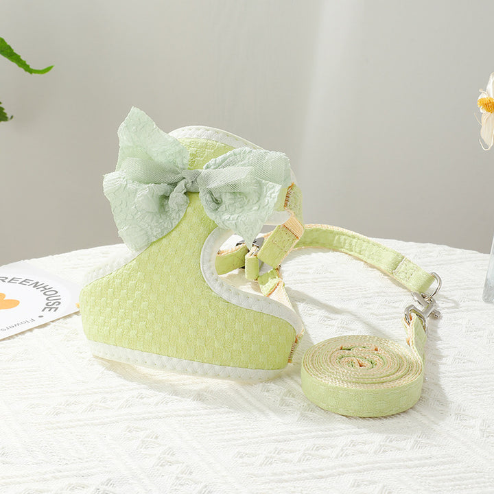 Bow Harness Leash Set