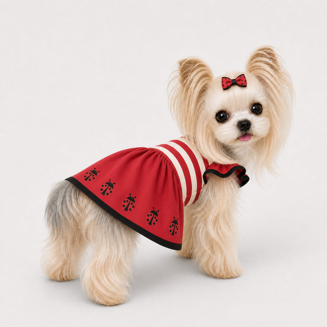 Ruffle Sleeve Pet Party Dress