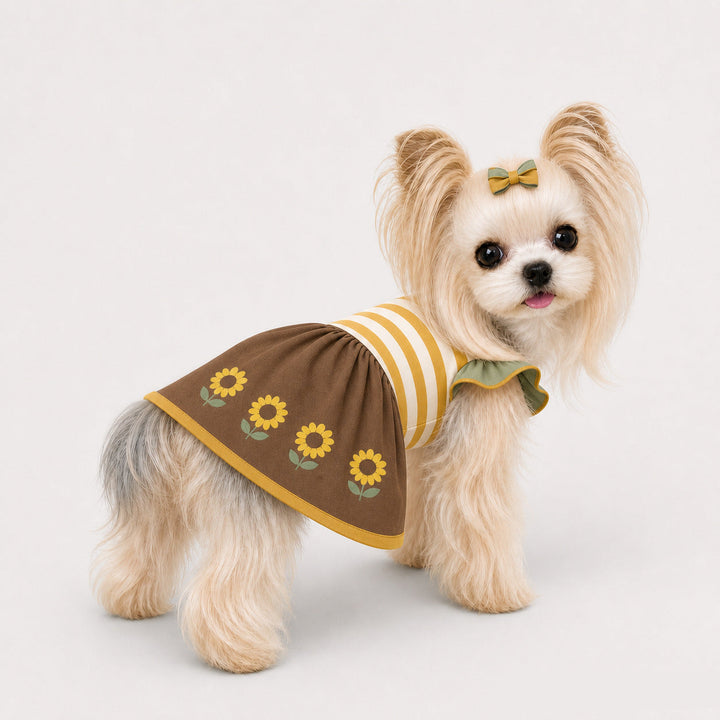 Ruffle Sleeve Pet Party Dress
