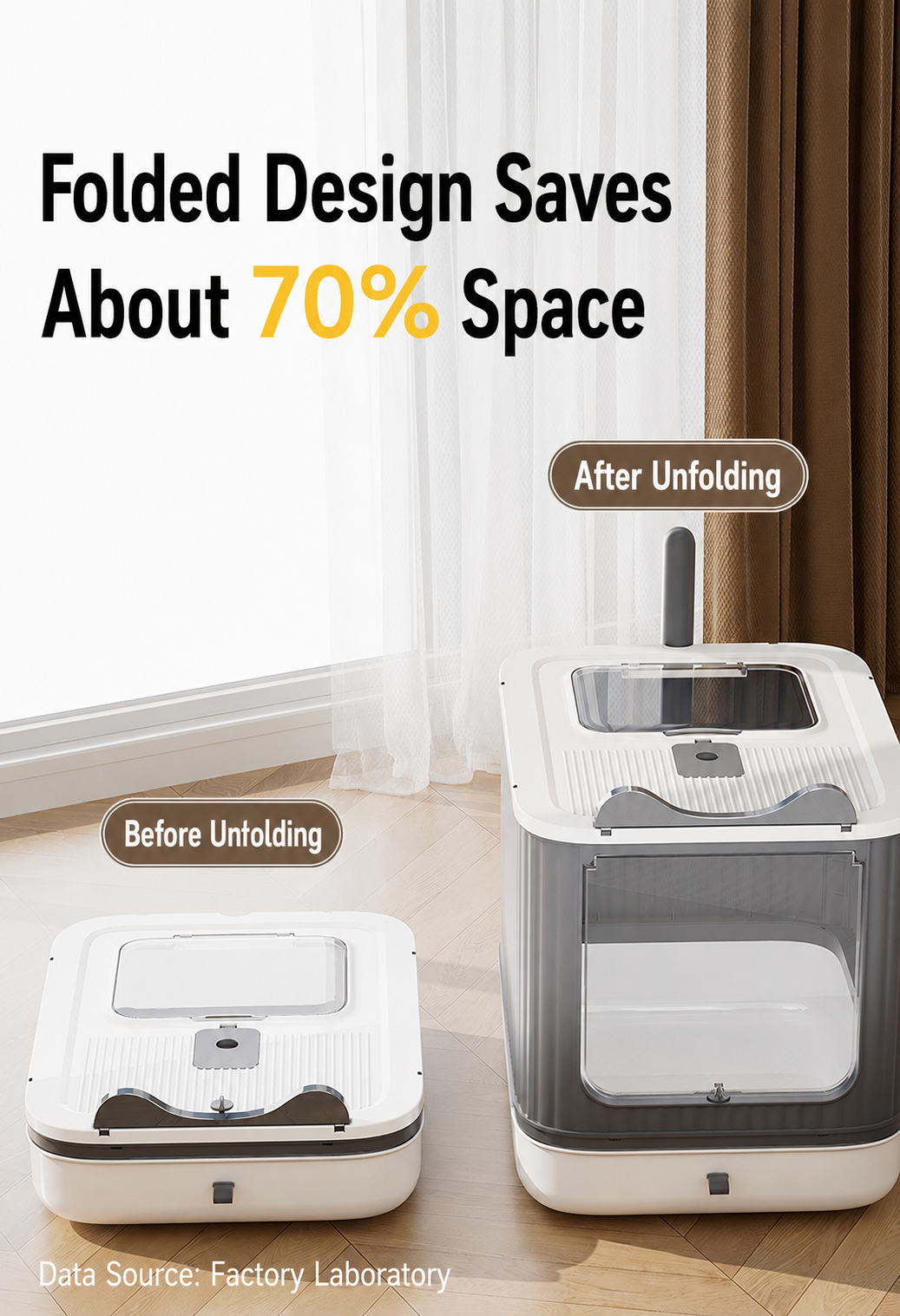 Self-deodorizing and sterilizing cat litter box