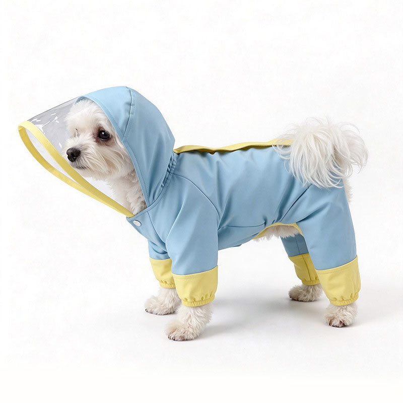 Full-coverage dog raincoat
