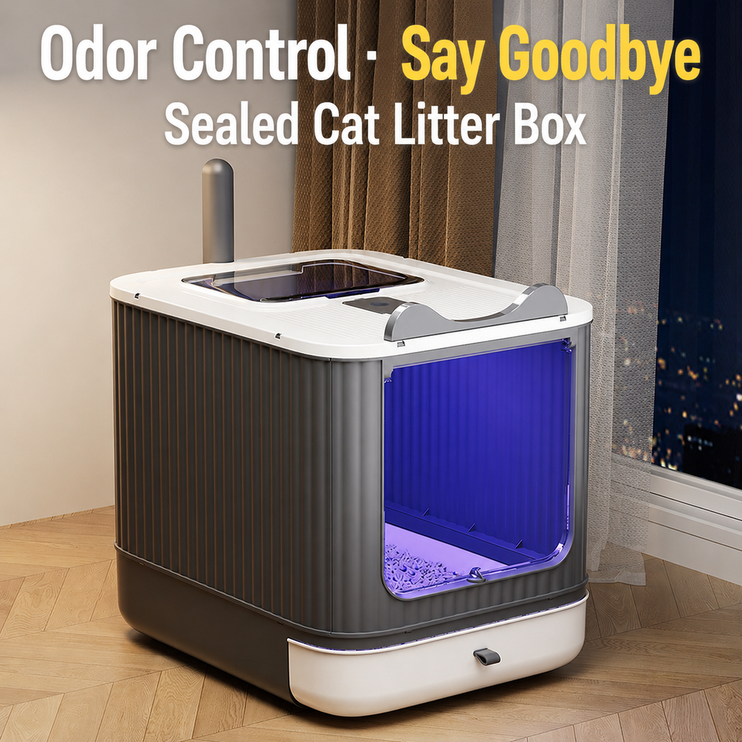 Self-deodorizing and sterilizing cat litter box