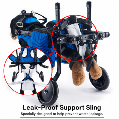 Mobility cart for canine rehabilitation training