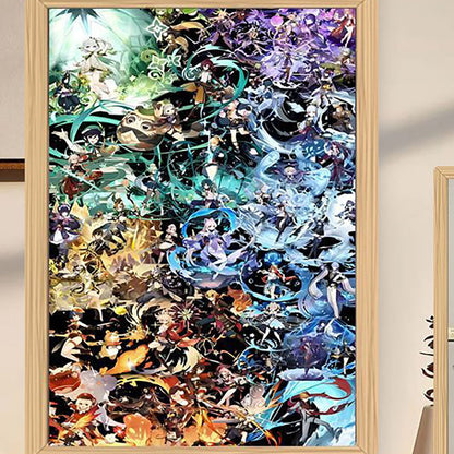 Glowing Photo Frame Light Painting