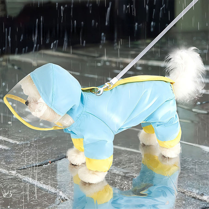 Full-coverage dog raincoat