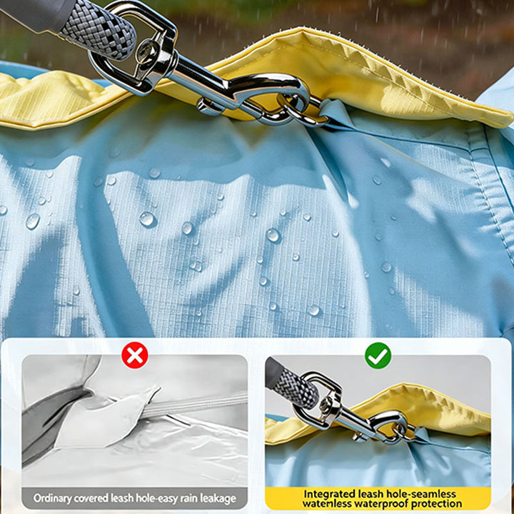 Full-coverage dog raincoat