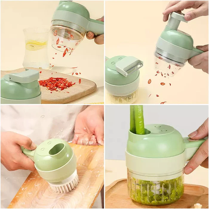 4 IN 1 HANDHELD ELECTRIC VEGETABLE CUTTER