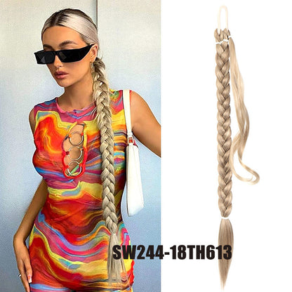 Ponytail braid free change hairstyle (80CM)