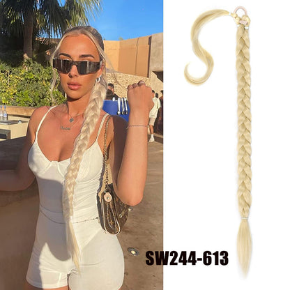 Ponytail braid free change hairstyle (80CM)