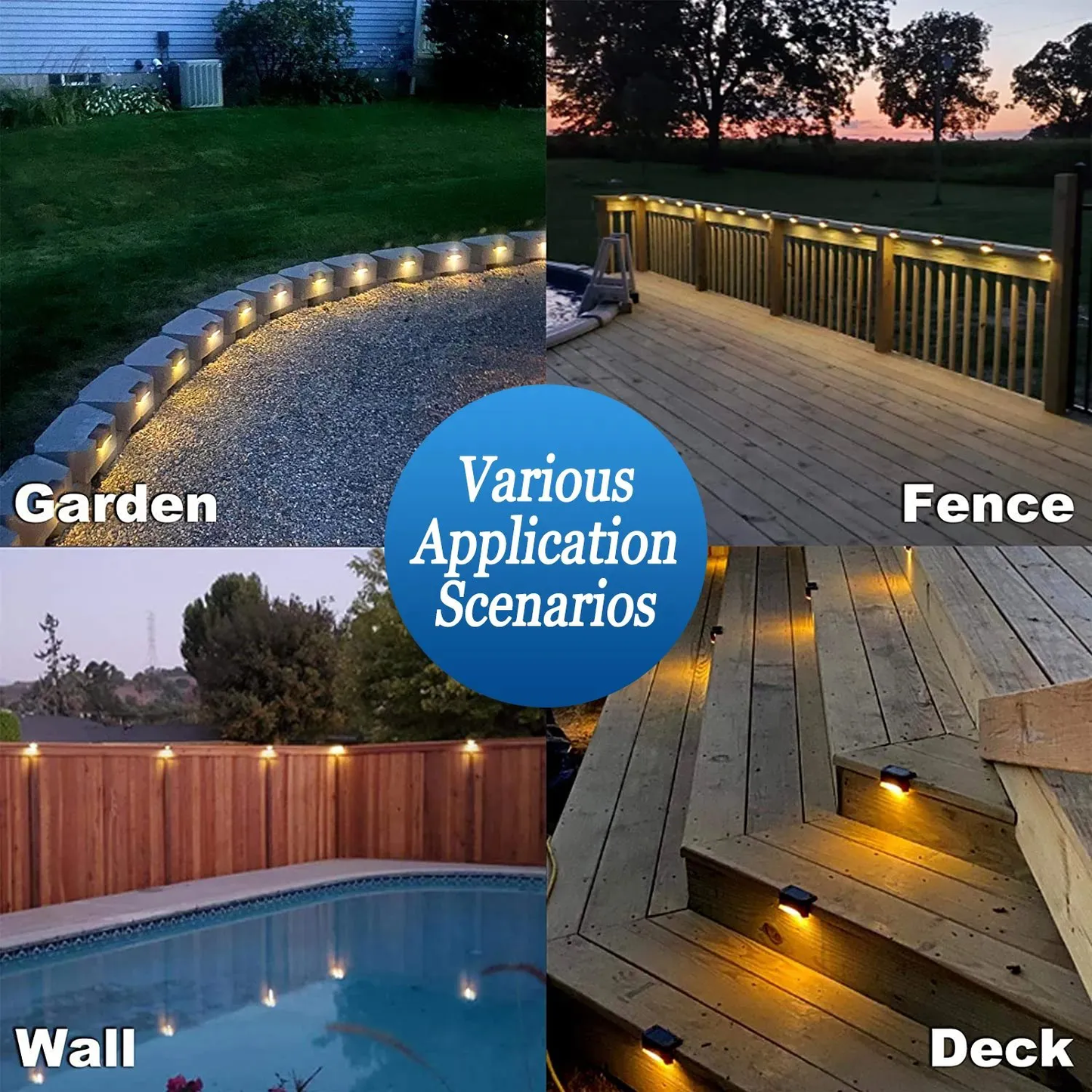🔥BUY 1 GET 1 FREE-LED Solar Lamp Path Staircase Outdoor Waterproof Wall Light