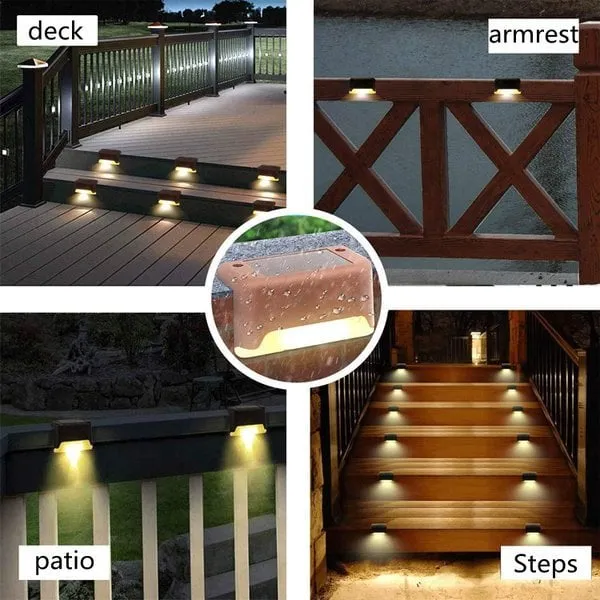 🔥BUY 1 GET 1 FREE-LED Solar Lamp Path Staircase Outdoor Waterproof Wall Light