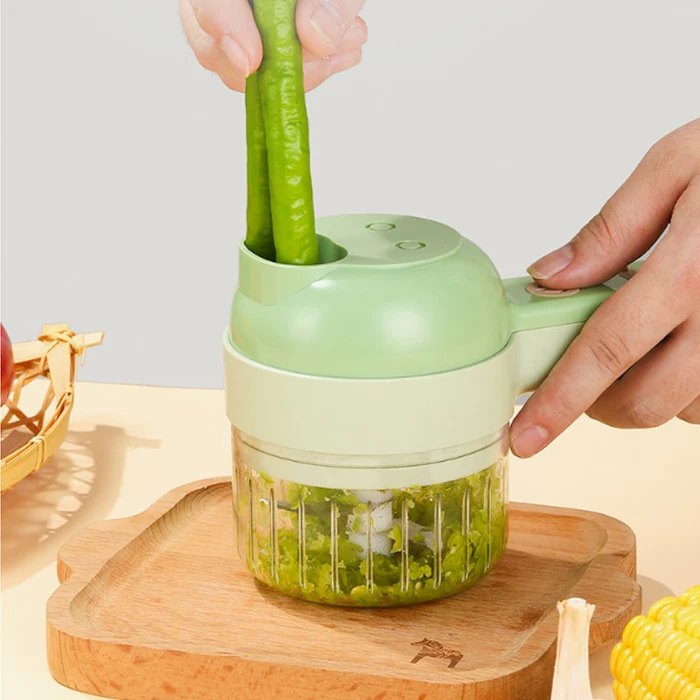 4 IN 1 HANDHELD ELECTRIC VEGETABLE CUTTER